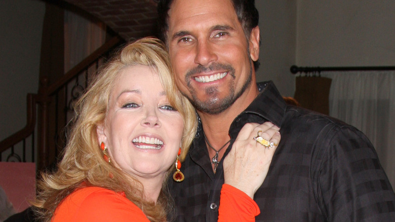 Melody Thomas Scott Don Diamont smiling