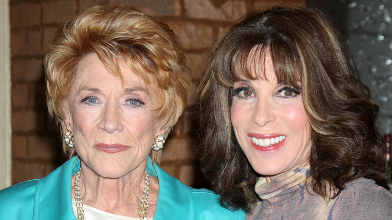 Jeanne Cooper and Kate Linder smiling