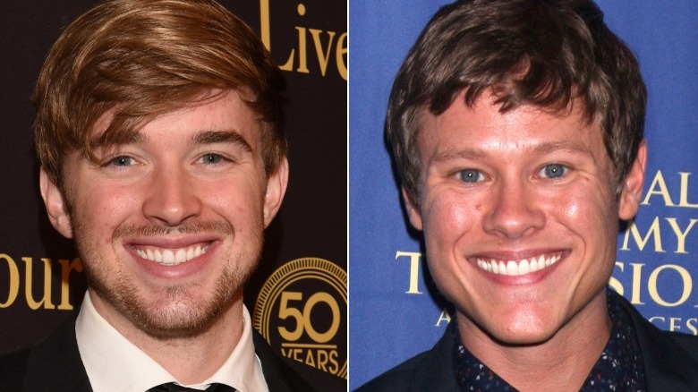 Actors Chandler Massey and Guy Wilson 