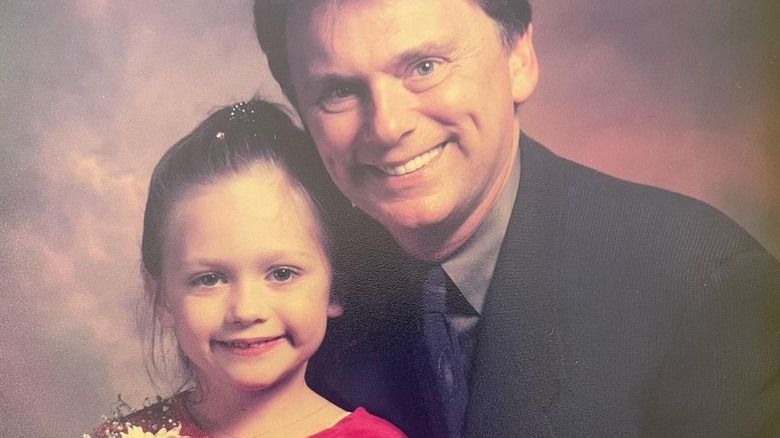 Young Maggie Sajak with dad Pat Sajak