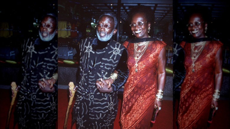 Freda Morris and Garrett Morris smiling together in 1999