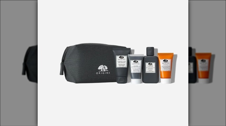 Men's skincare routine from Origins for Christmas gift