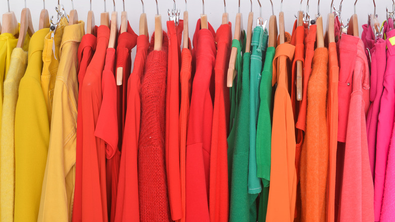 Bright colored clothing staples