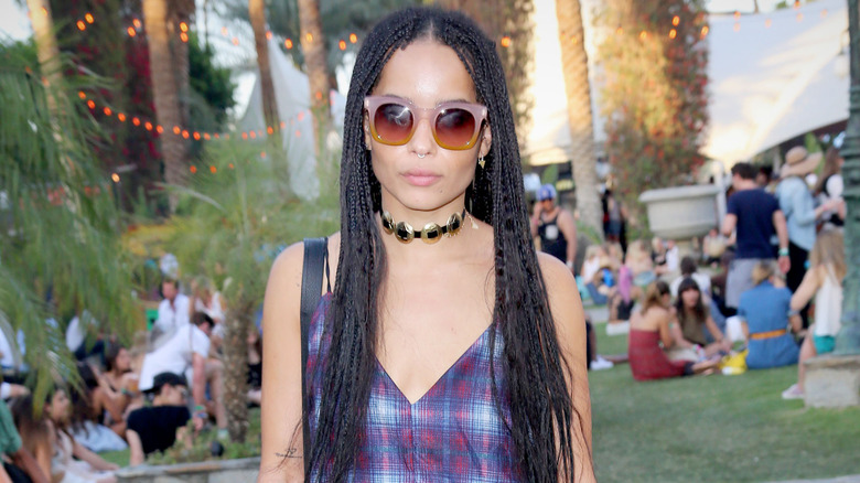 Zoe Kravitz with braids