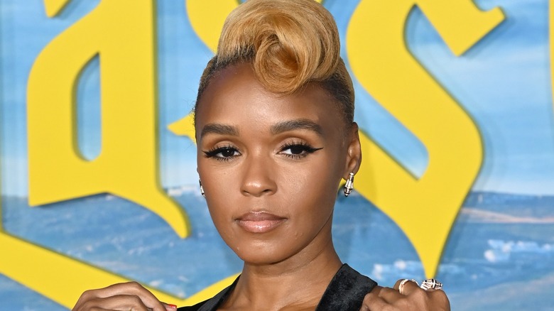 Janelle Monáe with pompadour