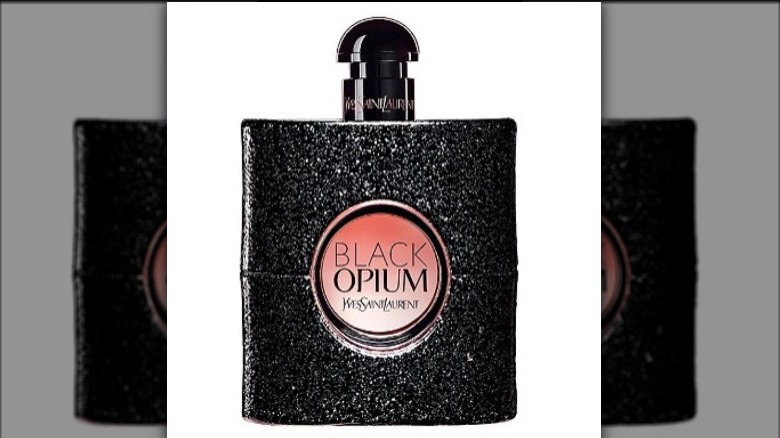 A bottle of YSL Black Opium perfume