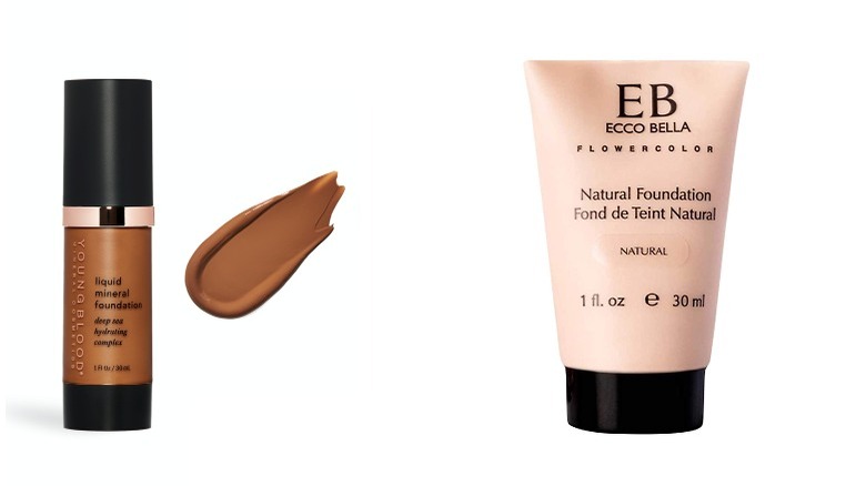 Two vegan foundation options