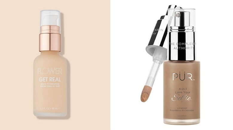 Two vegan foundation options