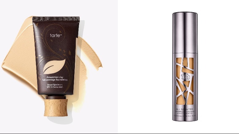 Two vegan foundation options