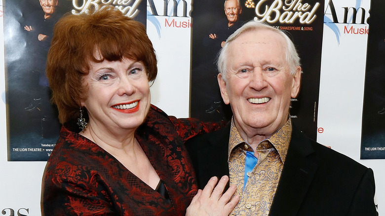 Heather Summerhayes and Len Cariou smiling
