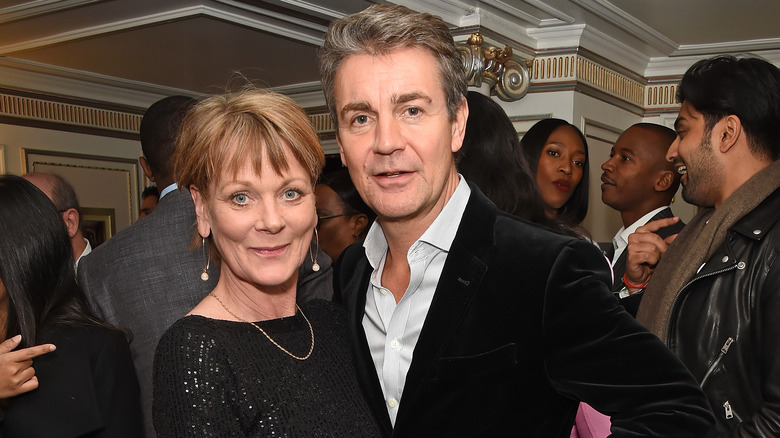 Samantha Bond and husband