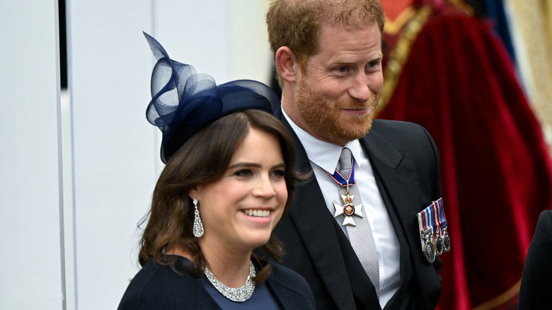 Eugenie and Harry at the coronation 