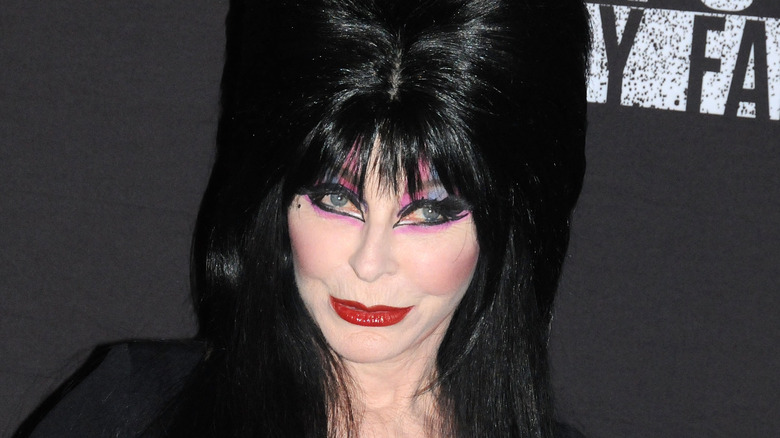 Elvira on the red carpet