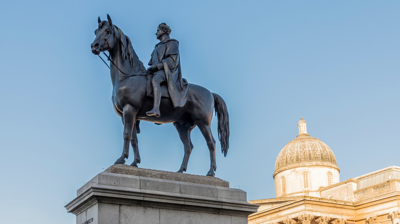 Royal statue in London's Trafalgar Square