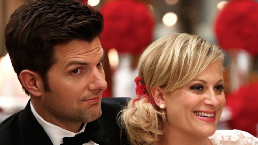 Ben and Leslie at their wedding in Parks and Recreation