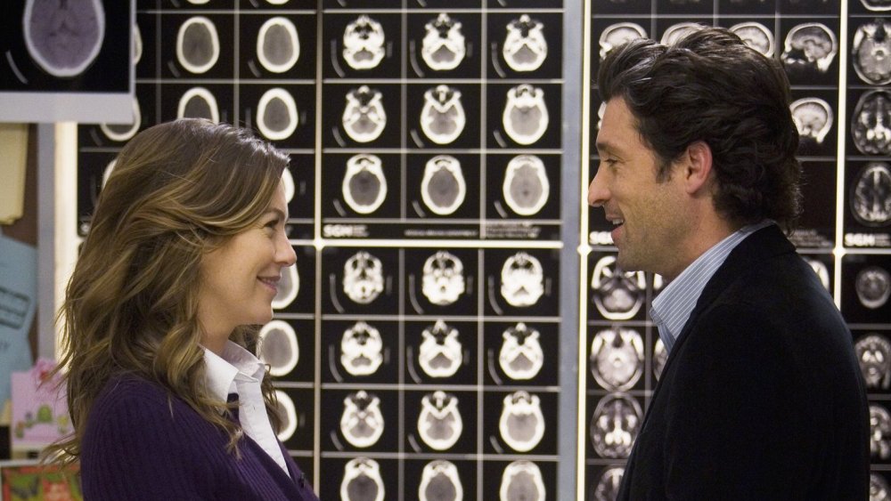 Derek and Meredith on Grey's Anatomy
