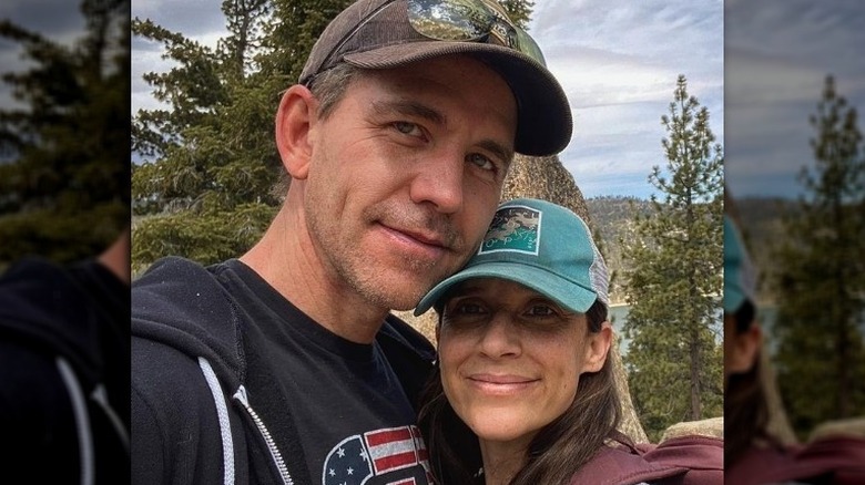 Brian Dietzen and wife Kelly on a hike