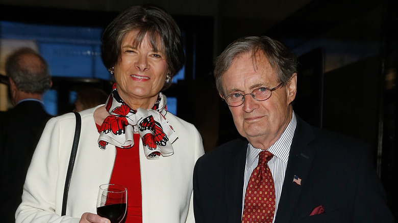 Katherine Carpenter and David McCallum smiling