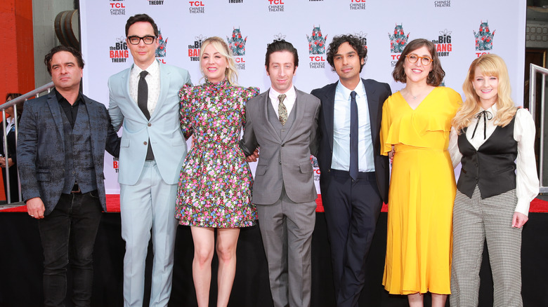 The Big Bang Theory Cast posing on red carpet