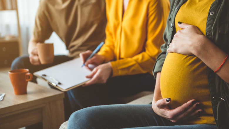 young couple with a surrogate