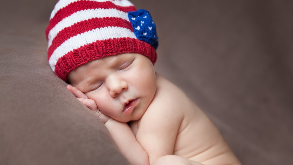 patriotic newborn