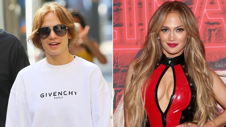 Jennifer Lopez with messy hair, Jennifer Lopez with long styled hair