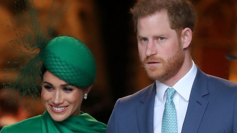 Meghan Markle and Prince Harry smiling