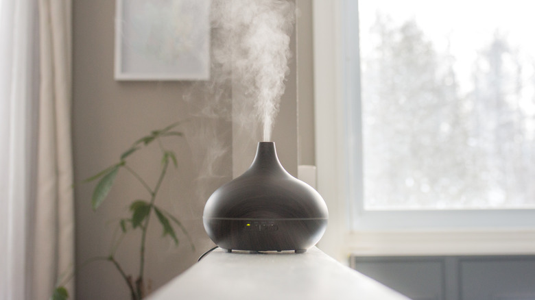 Frankincense oil in a diffuser