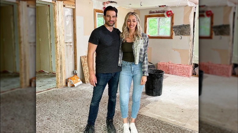 Scott McGillivray, Debra Salmoni smiling