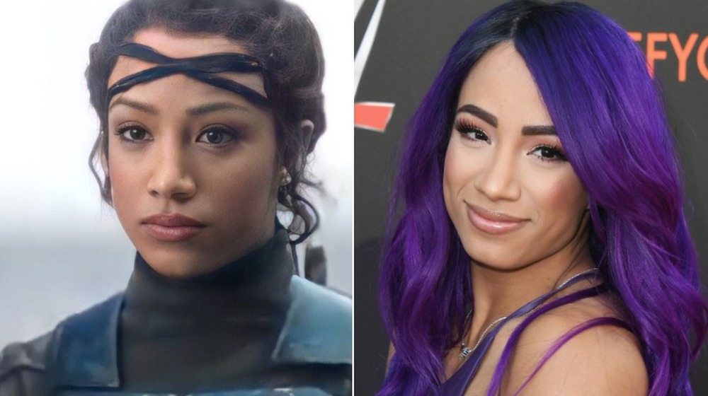 Sasha Banks, split image