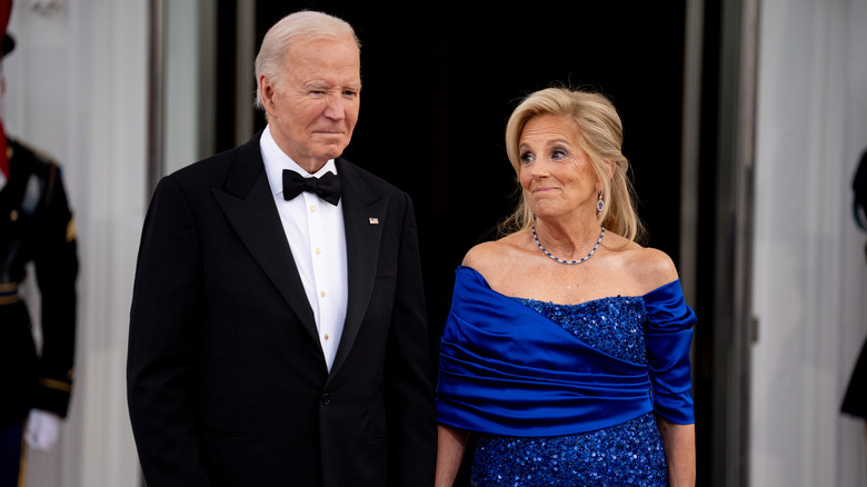 Joe Biden and Jill Biden at a state dinner at the White House in May 2024