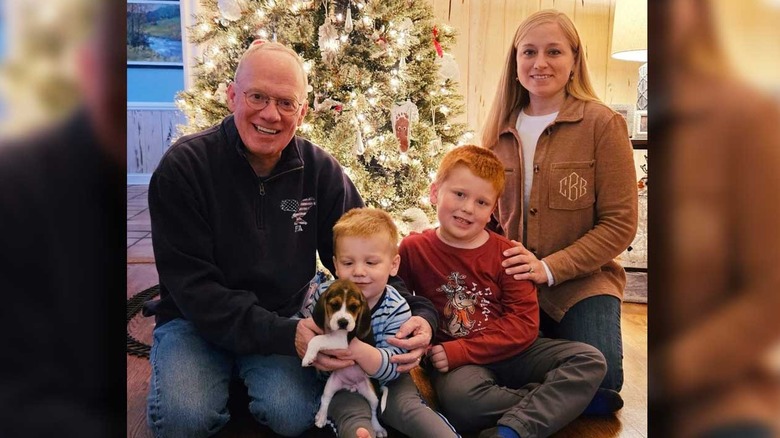 John Rose with wife Chelsea Rose and their children