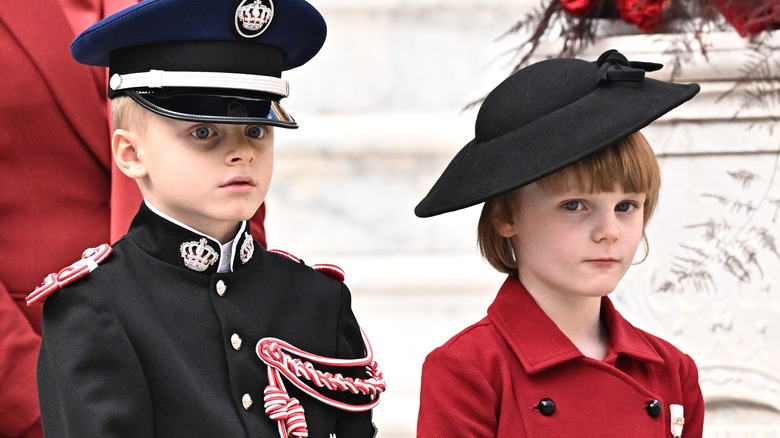 Princess Gabriella and Prince Jacques dressed up