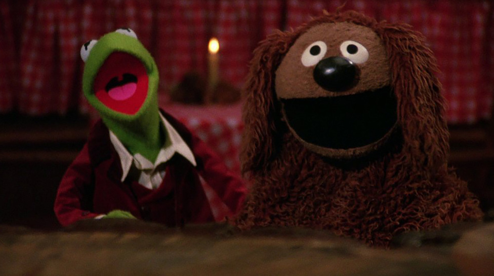 Kermit and Rowlf the Dog