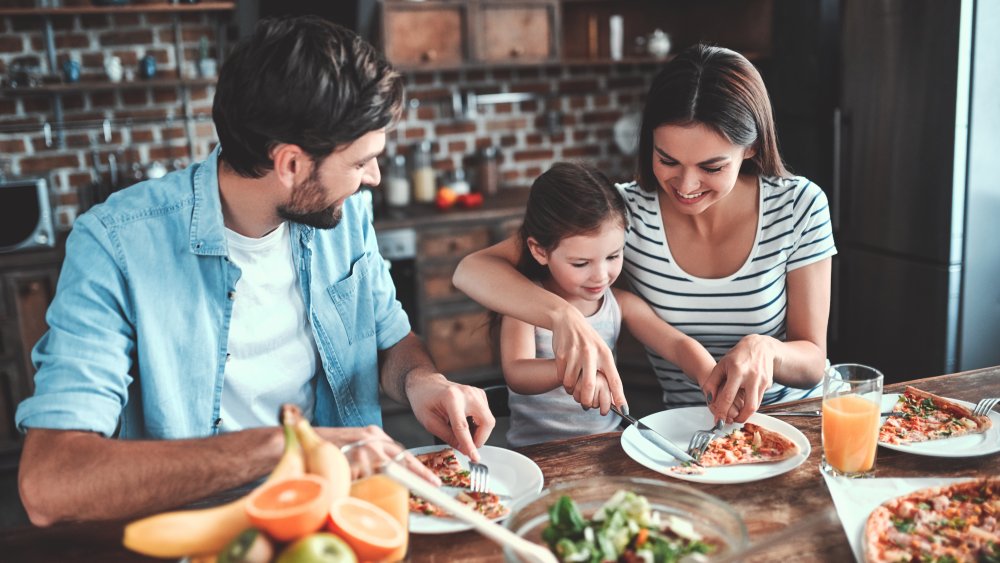 family eating