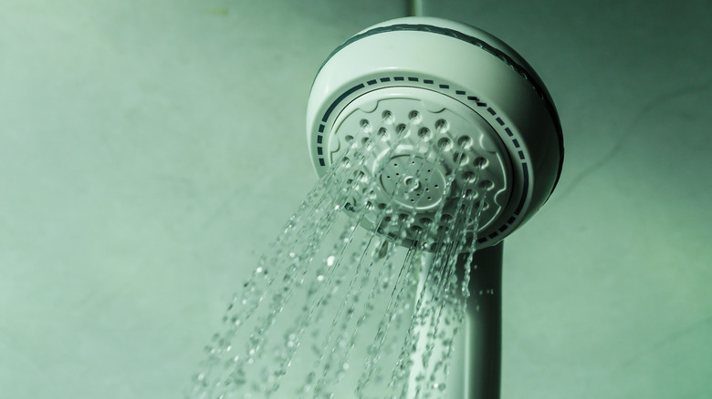 shower head water