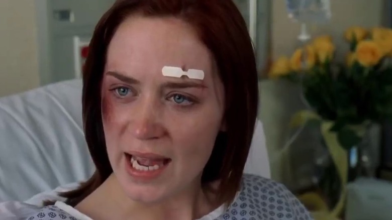 Emily Blunt in the hospital in The Devil Wears Prada