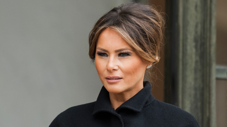 Melania Trump staring