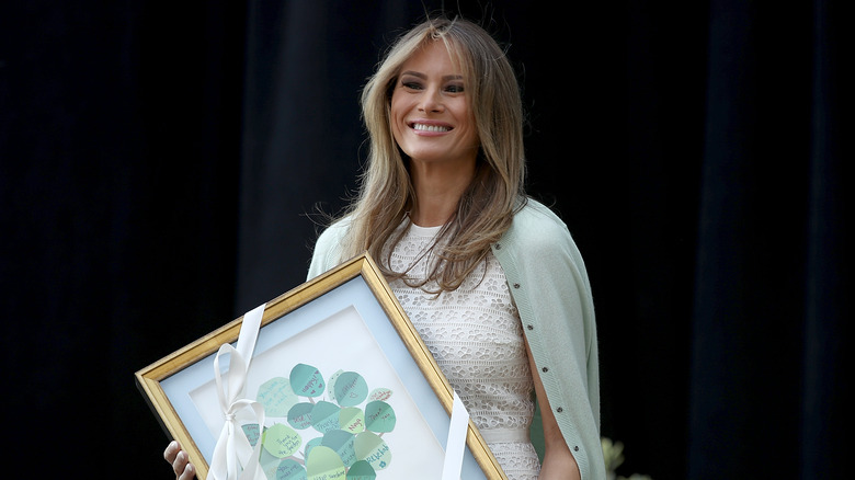 Melania Trump smiling