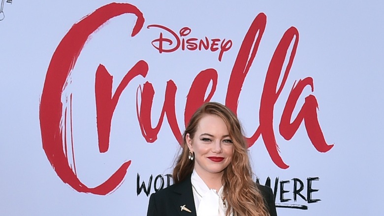 Emma Stone at the "Cruella" premiere