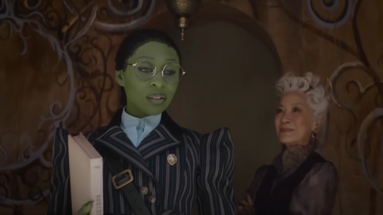 Cynthia Erivo in "Wicked" looking at the camera