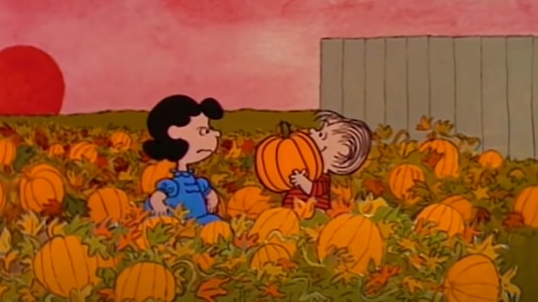 Lucy frowning at Linus, It's the Great Pumpkin, Charlie Brown