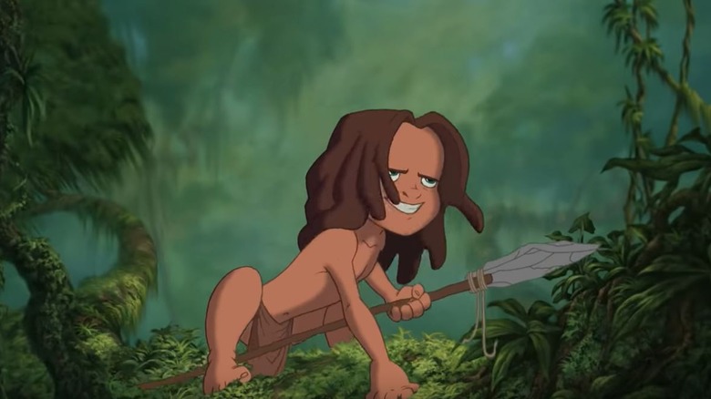Tarzan in a loincloth