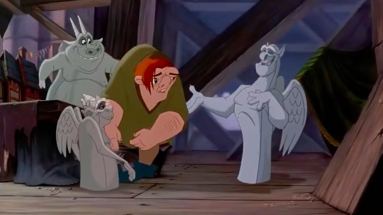 Quasimodo and gargoyles in The Hunchback of Notre Dame