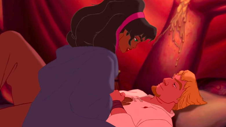 Phoebus and Esmeralda in The Hunchback of Notre Dame