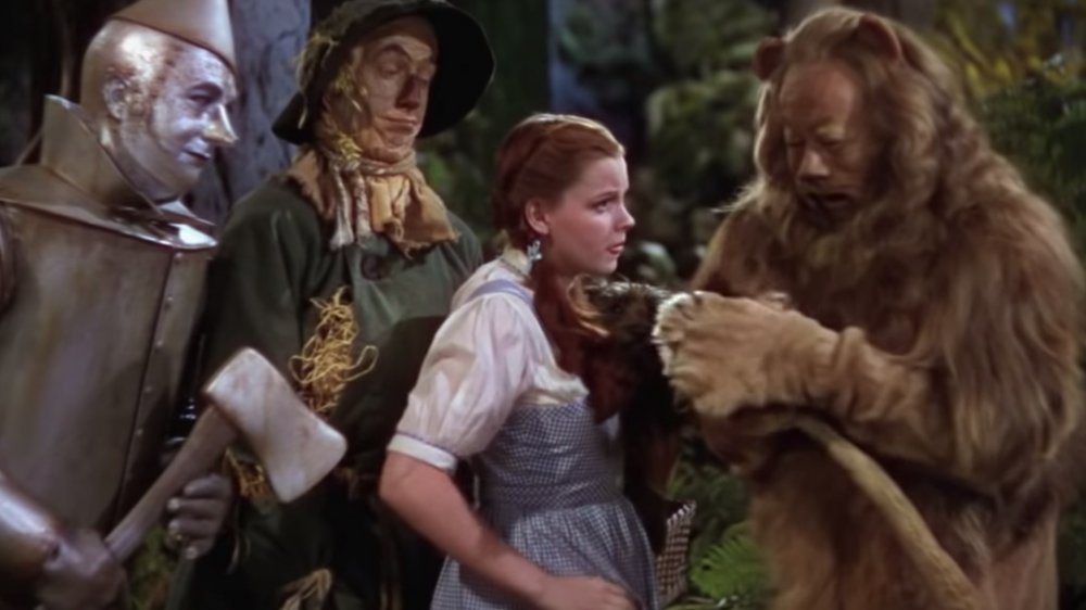 Dorothy and friends in The Wizard of Oz