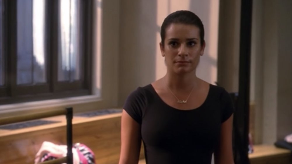 Lea Michele as Rachel on Glee