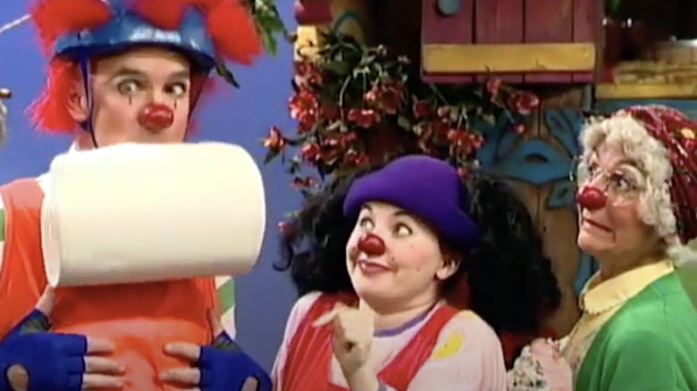 Molly, Loonette, and Major Bedhead from The Big Comfy Couch