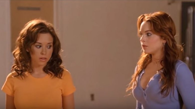 Gretchen and Cady in the school gym