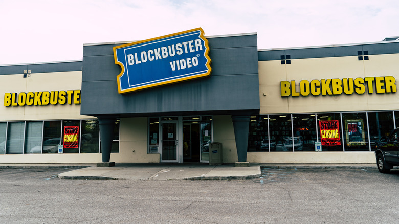 Blockbuster video storefront 